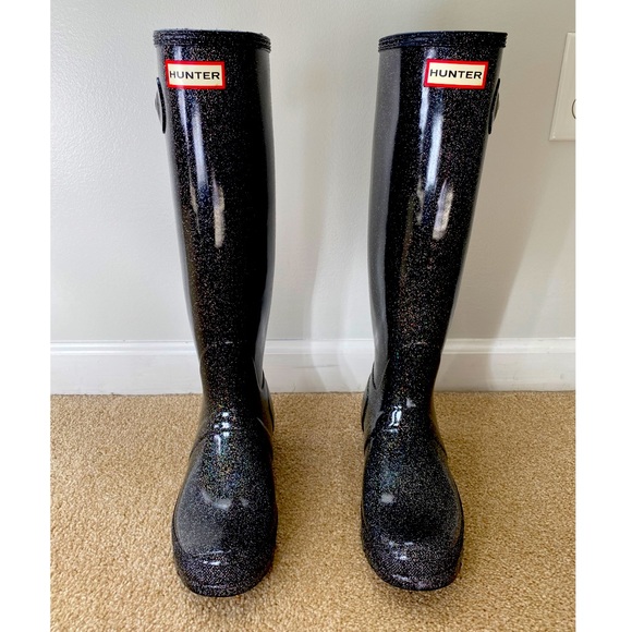 hunter sparkle rain boots